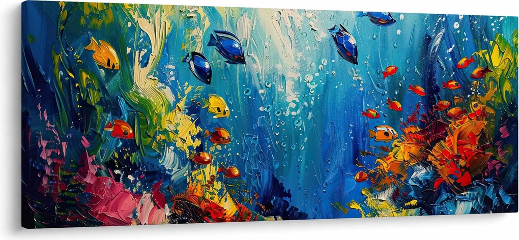 Kép - A víz alatti világ festése (120x50 cm)