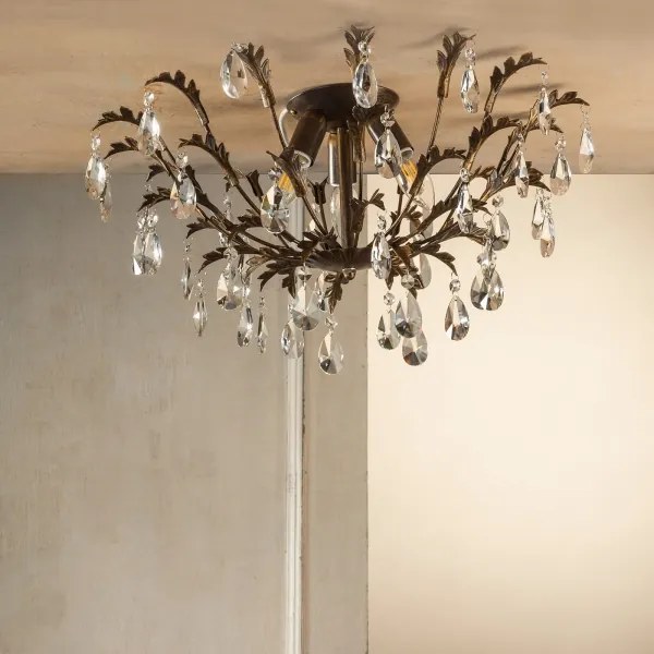 ONLI - TERESA mennyezeti lámpatest 3xE14/6W/230V bronzszínű