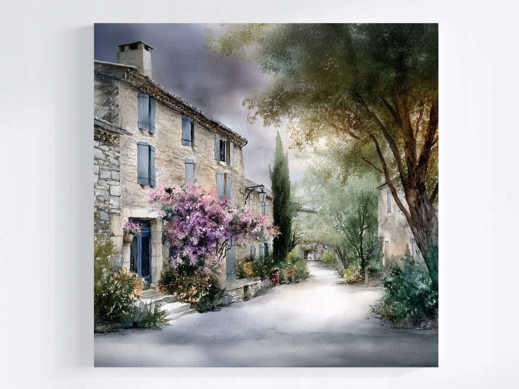 Vászonkép Canvas Tájkép Franciaország Város Bérházak Utca 80x80