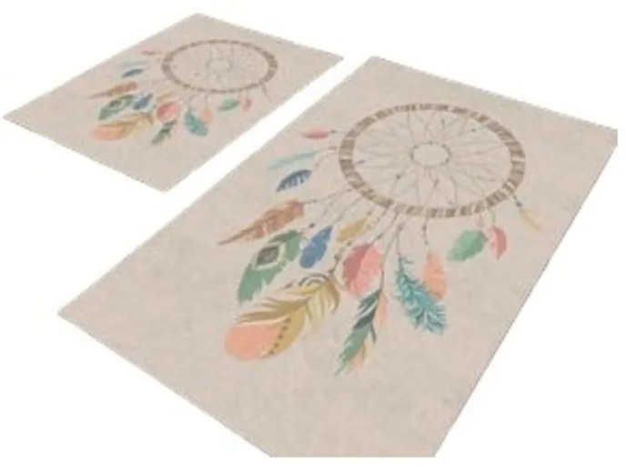 Bézs fürdőszobai kilépő szett 2 db-os 60x100 cm – Mila Home