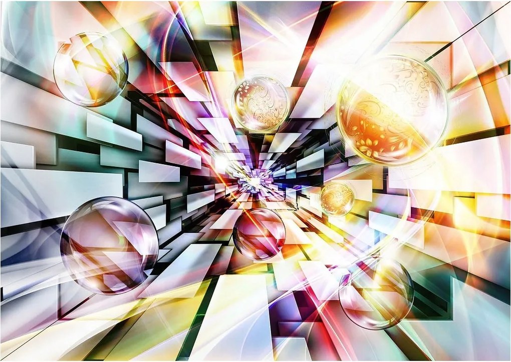 Fotótapéta Alagút Kozmosz Absztrakt Futurizmus Dinamika 368x254 +ragasztó