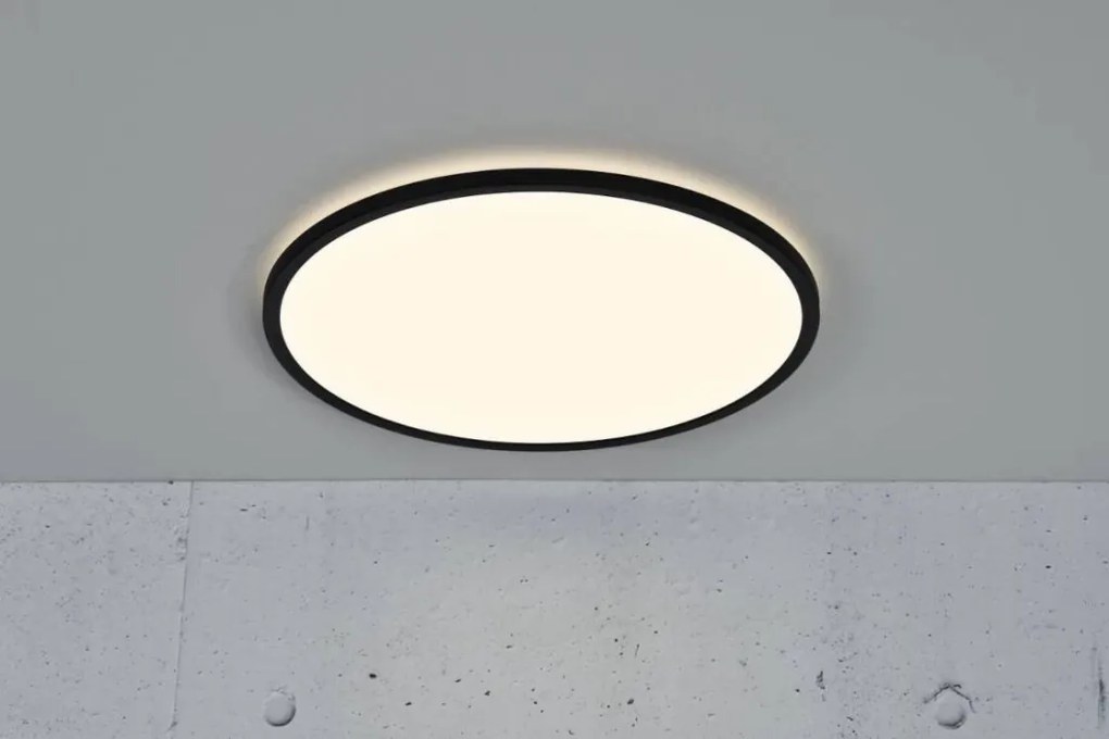 NORDLUX 2210016103 OJA Kerek Mennyezeti Lámpa Fekete LED IP20