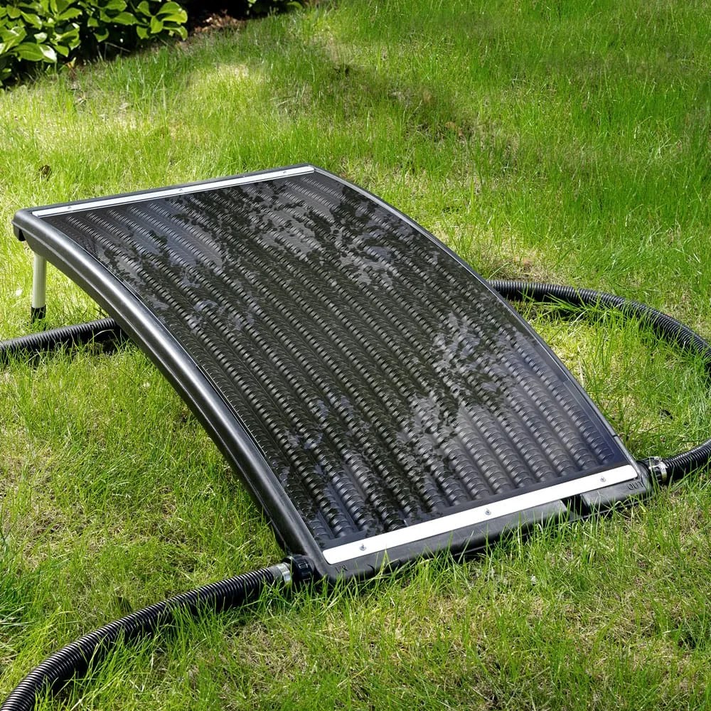 monzana® Napelemes vízmelegítő panel 112x55x14 cm - antracit