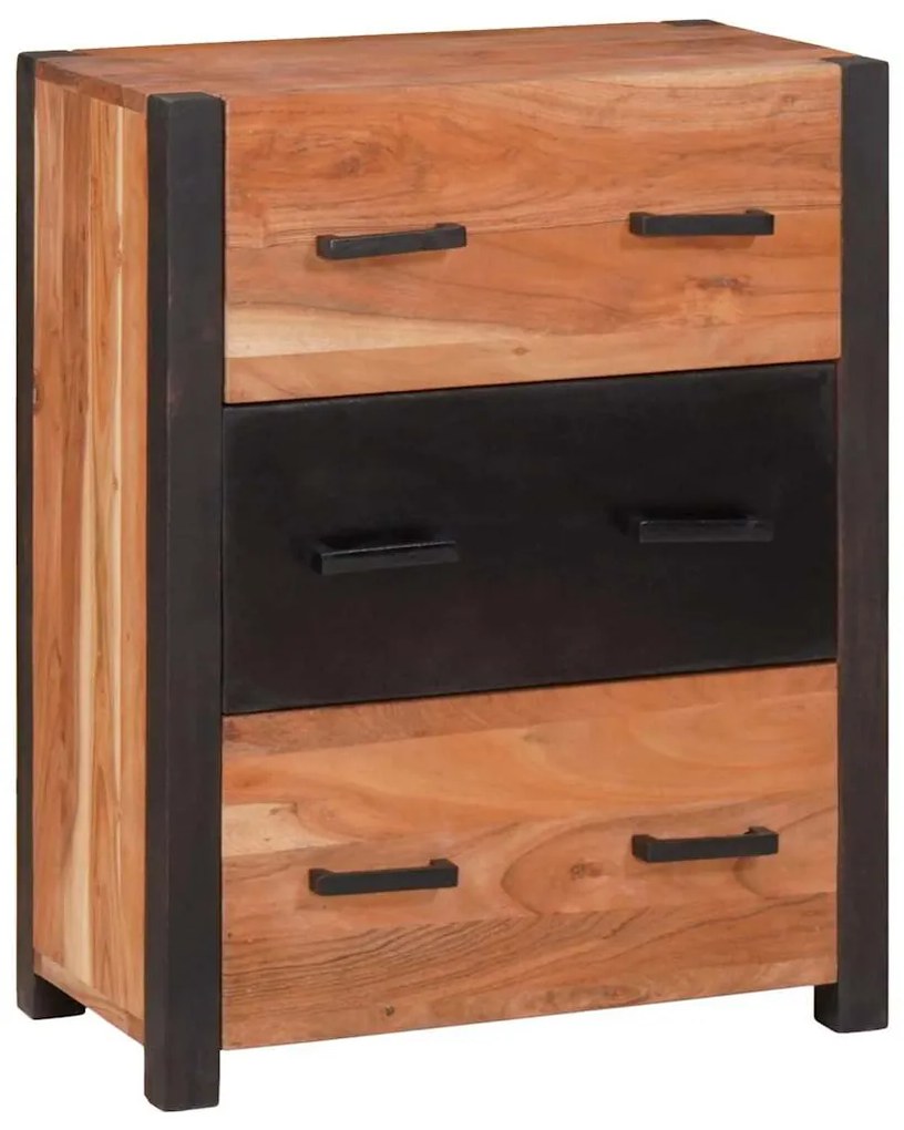 Buffetek és oldalszekrények Barna 55 x 30 x 75 cm tömör akácfa