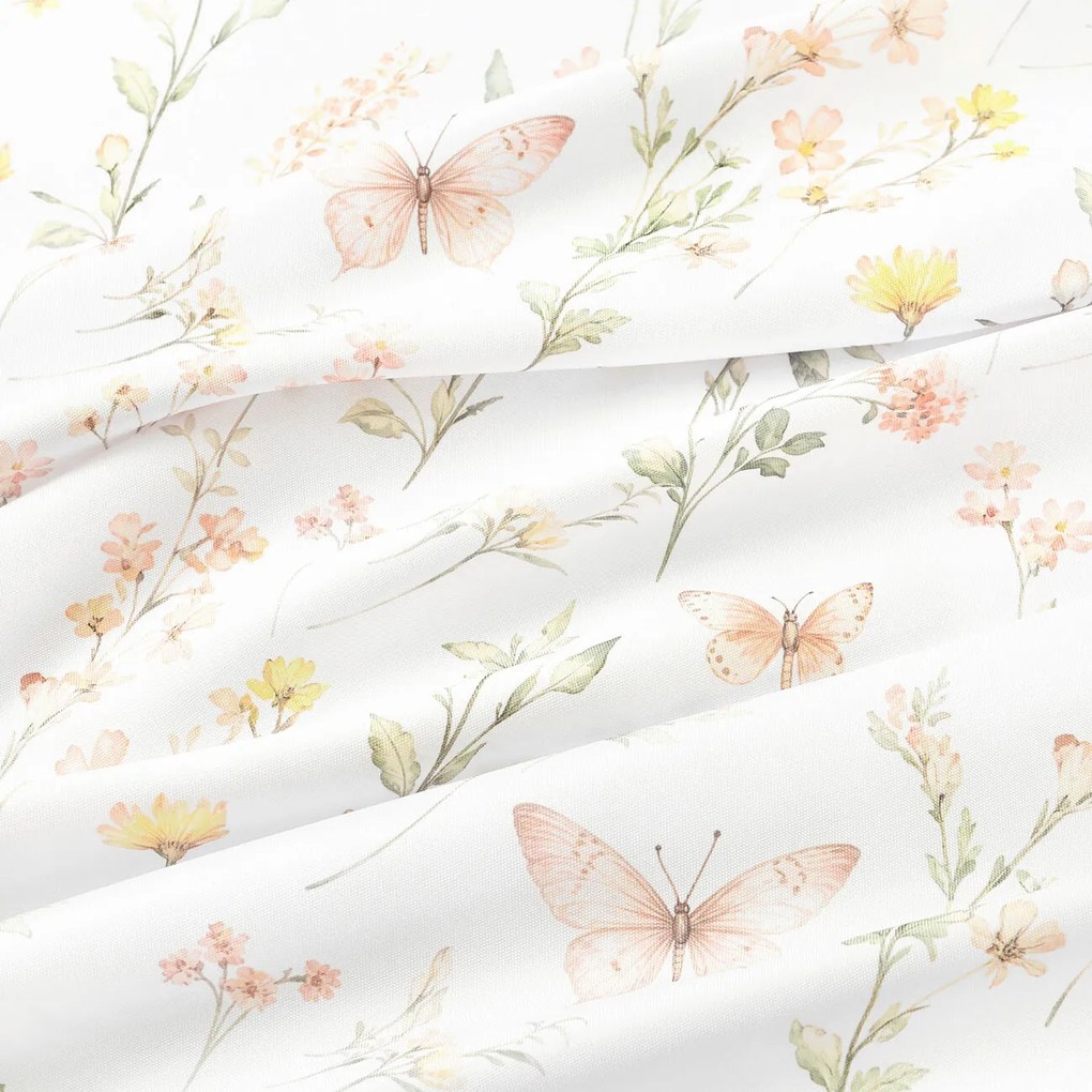 Goldea teflon szövet terítőknek - pillangós kert 160 cm