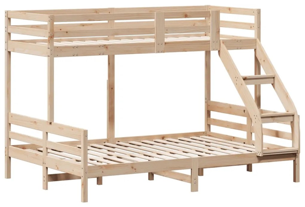 tömör fenyőfa emeletes ágy 90x200/140x200 cm