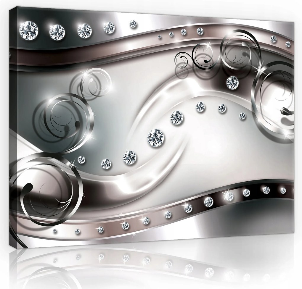 Vászonkép Gyémántok Absztrakt Modern Vászon Fal Hálószoba 100x70