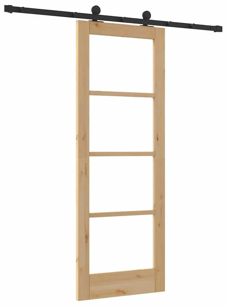 Csúszóajtó ORKDAL Barna 73.5 x 198.5 cm Fa és fém