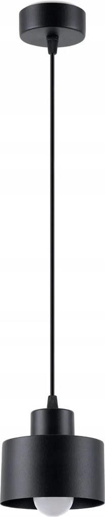 Függőlámpa spot fekete kerek cső 10 cm asztal fölé Sollux bár sziget