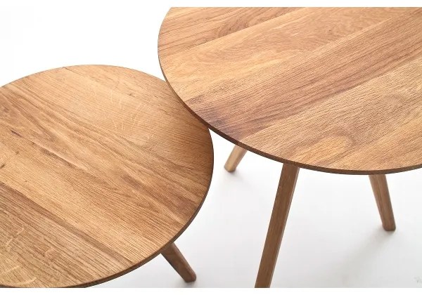 VEYLOR dohányzóasztal 2 darabos szett – tölgy