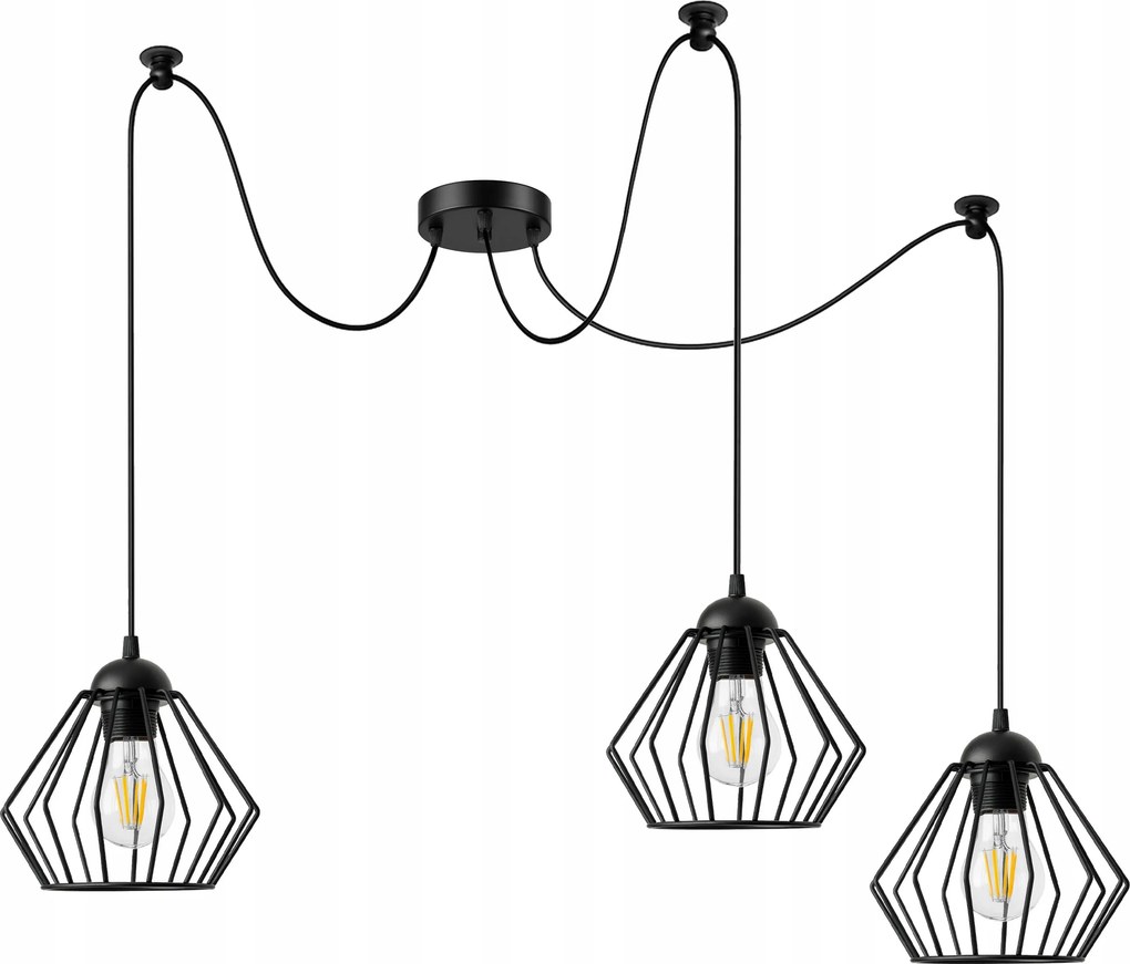 Drót Lámpa Lógó Pók Gyémánt Led