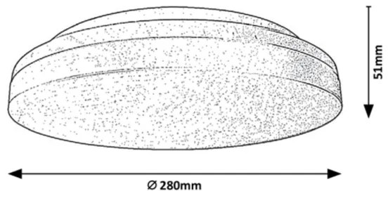 Rabalux - LED-es fürdőszobai mennyezeti lámpatest LED/24W/230V IP54 3000K/4000K/6000K