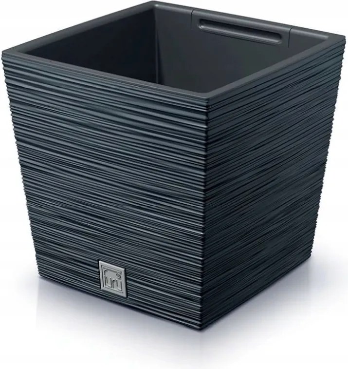 Virágcserép Fusu V antracit 141201-1867