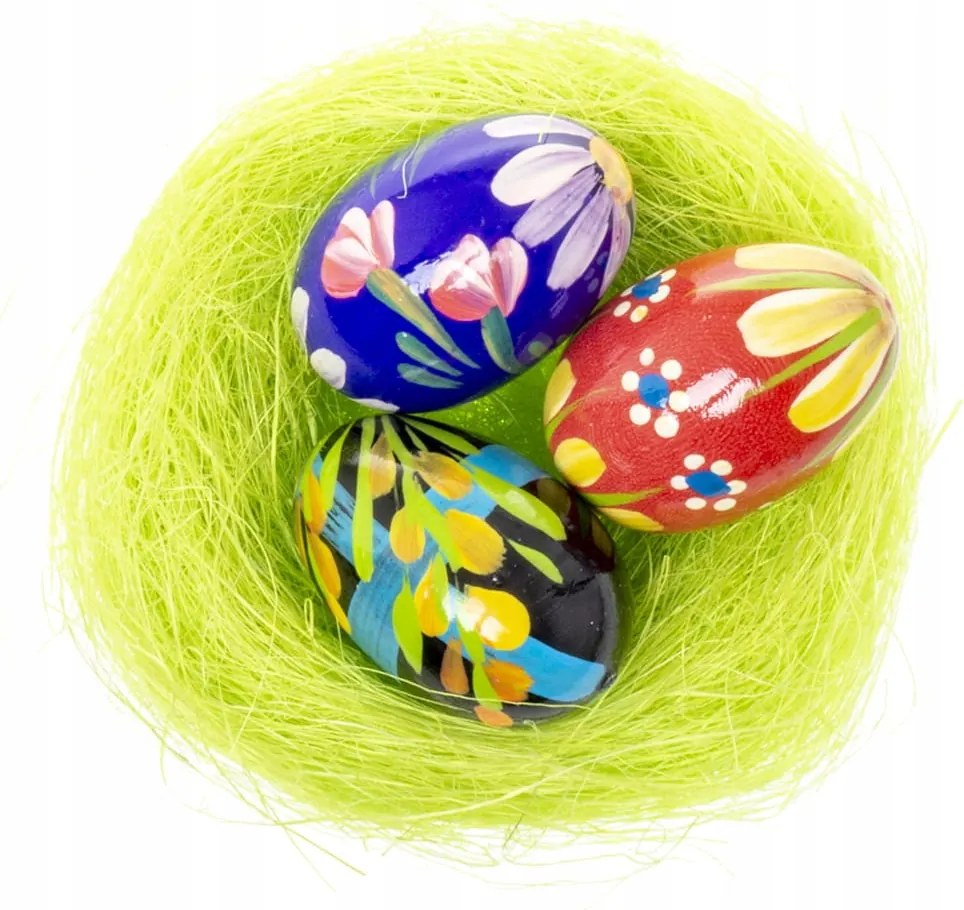 Húsvéti tojások Fa Kézzel Festett Húsvéti dekoráció