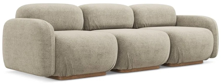 Bézs buklé moduláris kanapé 270 cm Ailani – Makamii