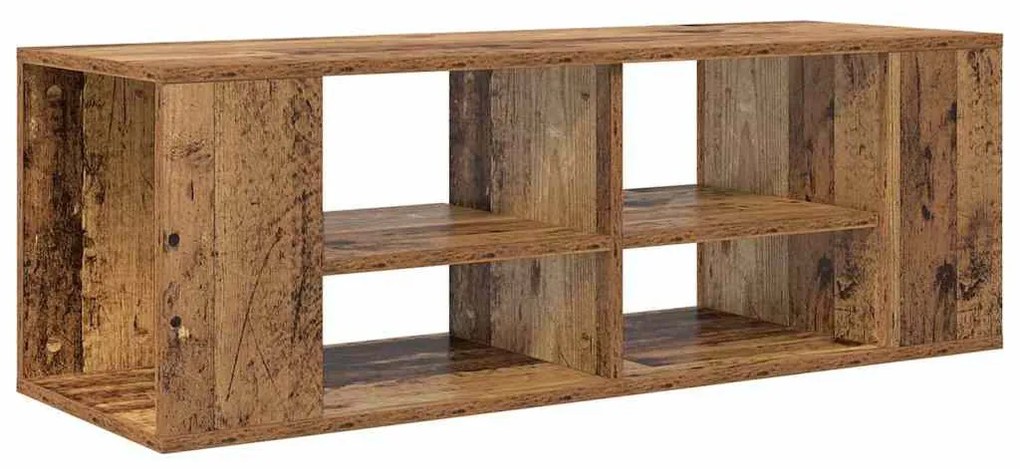Fali TV szekrény Régi fa 102 x 35 x 35 cm Faanyag