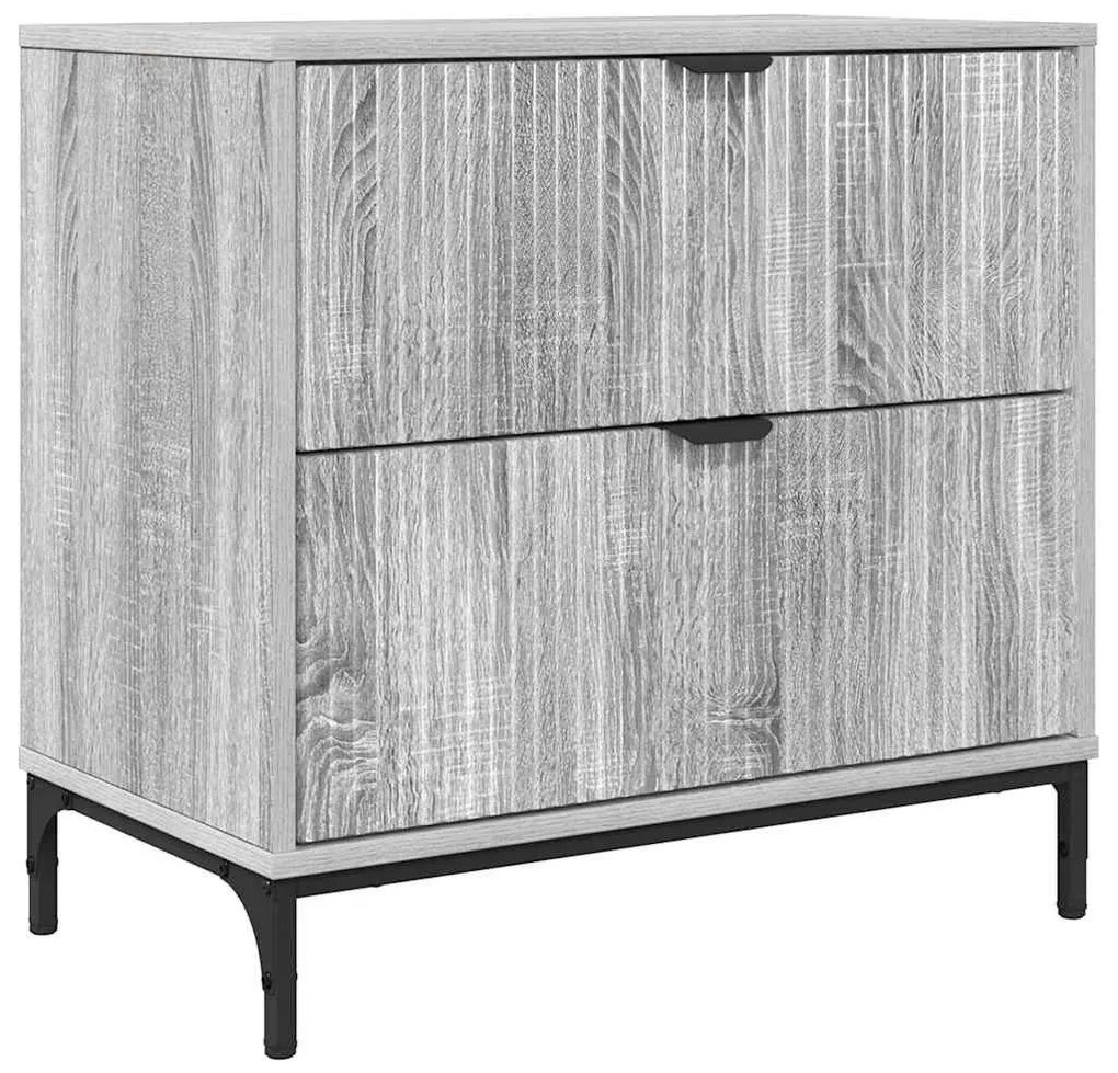 Éjjeli asztal fiókkal Szürke sonoma 63.5 x 36 x 61 cm Faanyag
