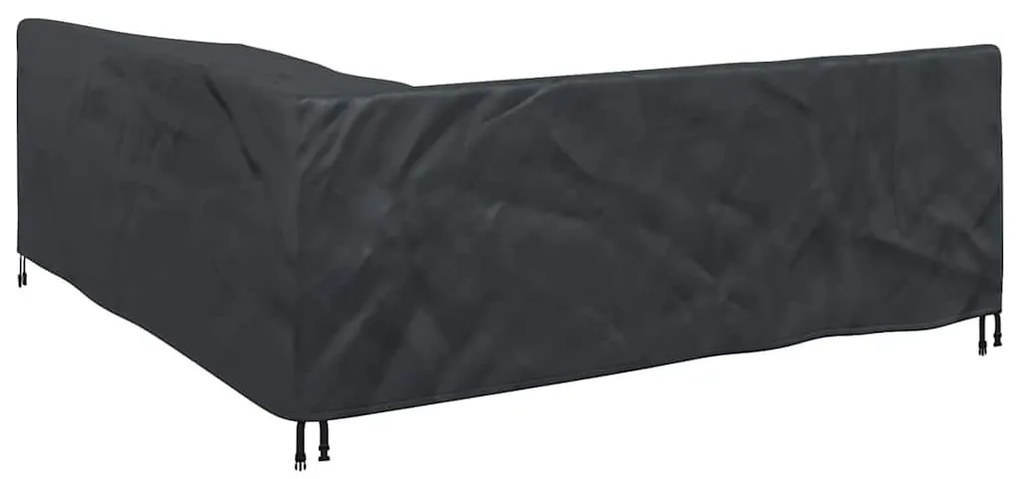 Kültéri bútorhuzat Fekete 220 x 220 x 80 cm 210D Oxford Szövet