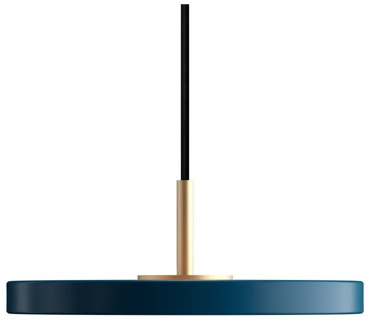 Petróleumkék LED függőlámpa fém búrával ø 15 cm Asteria Micro – UMAGE