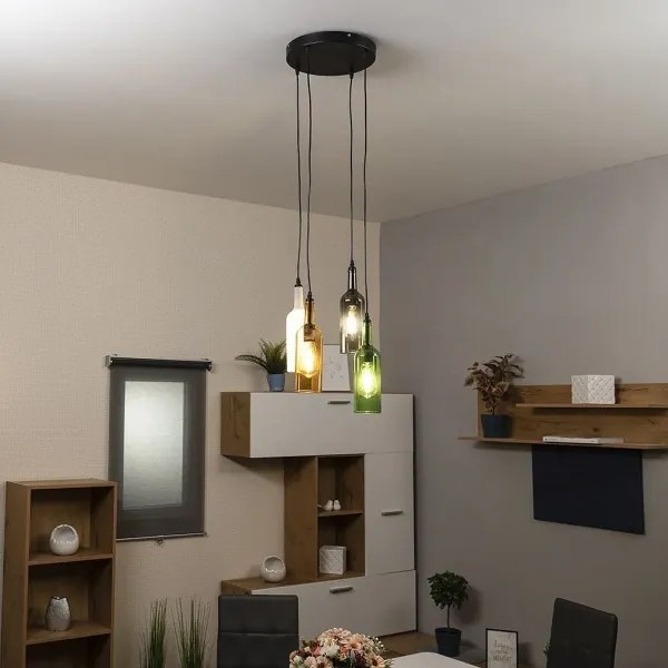 Globo 28048-4H - Csillár zsinóron LEVITO 4xE27/8W/230V