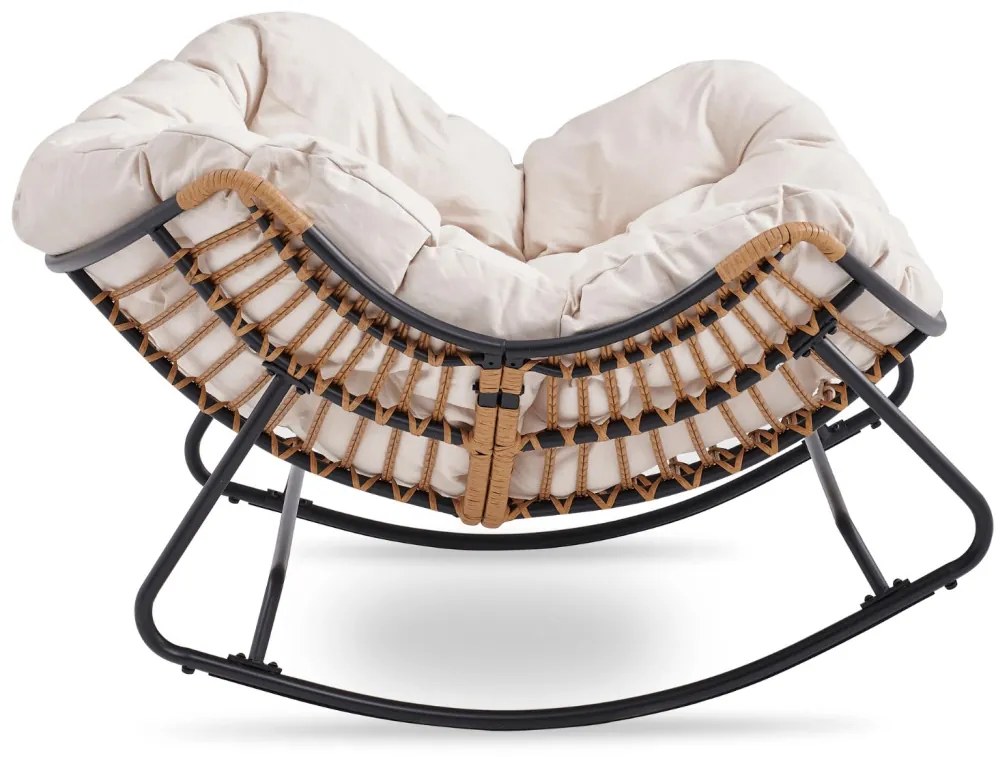 Fotel Bujany ELTON Beżowy