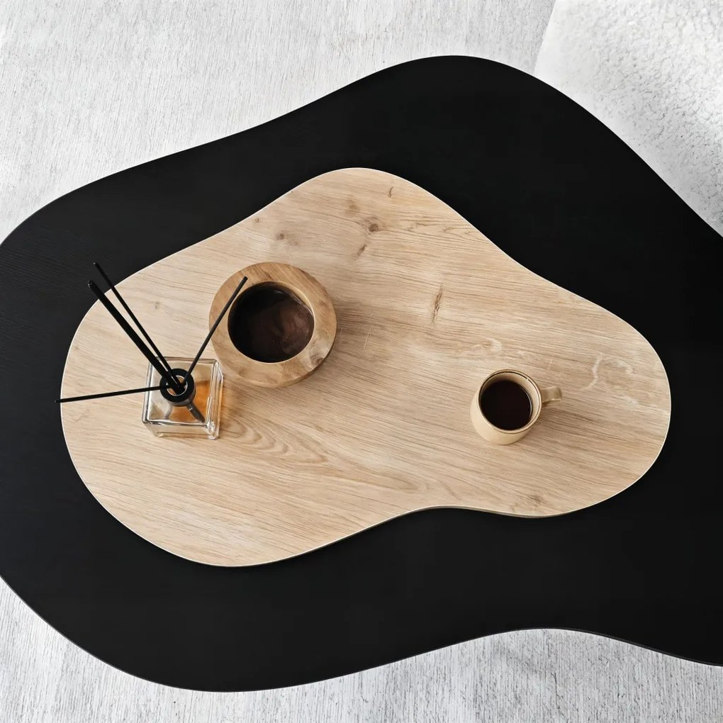 Melted - Black, Sapphire Oak