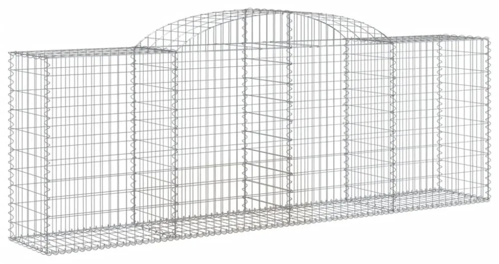 11 db íves horganyzott vas gabion kosár 300 x 50 x 100/120 cm