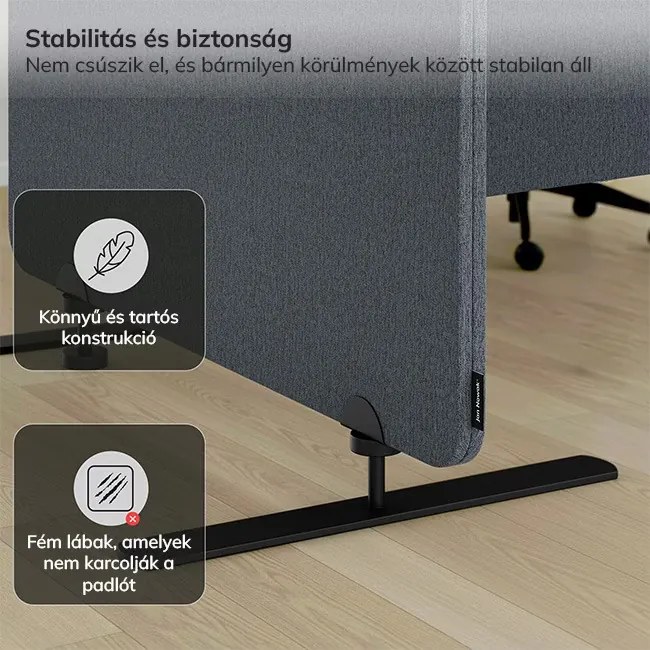 akusztikus falpanel SADIE Carbon Fog 260/145 cm