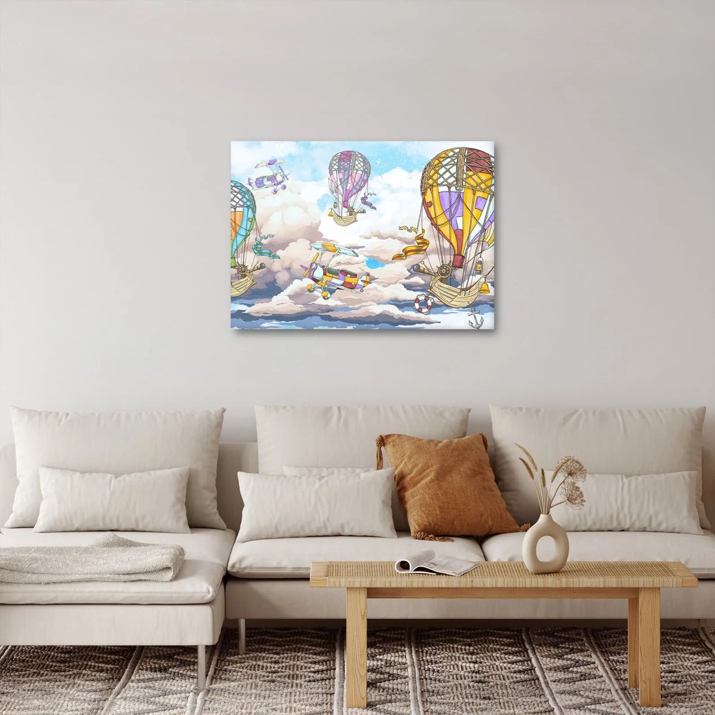 Kép - Expedíció a felhőkben (70x50 cm)