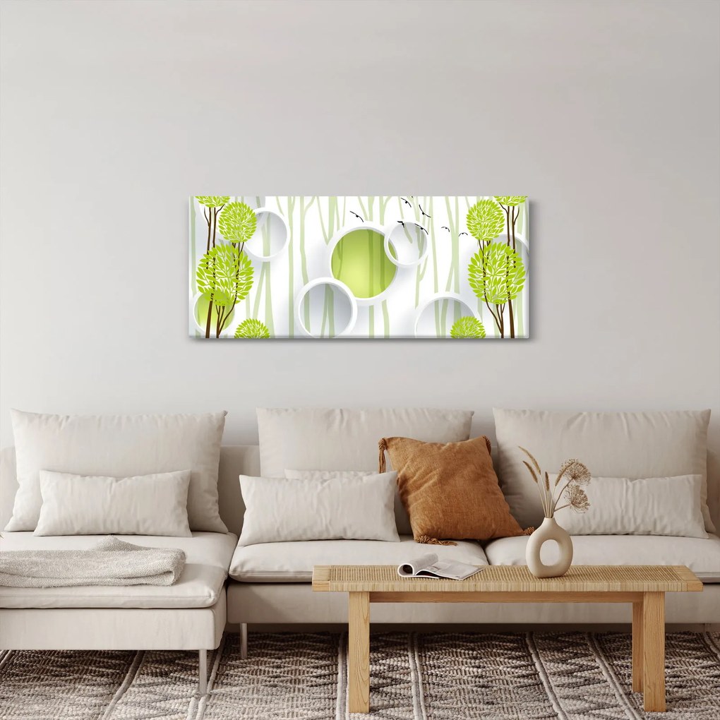 Az absztrakció képe a fákkal (120x50 cm)