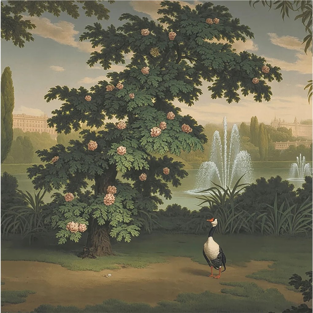 Fotótapéta Fali ragasztó szett Természetes kert 250x250 Ragasztó