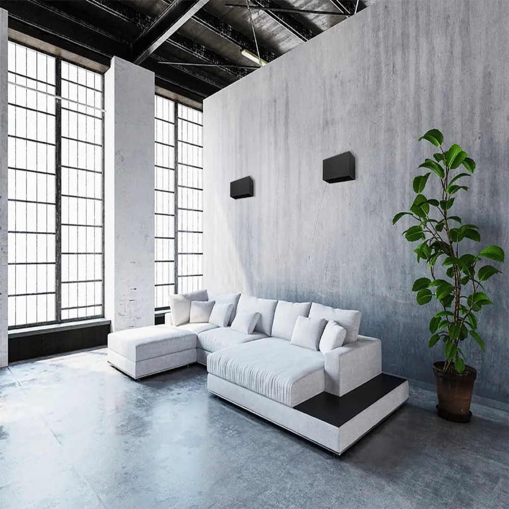 Geo Maxi fekete falilámpa - Sollux