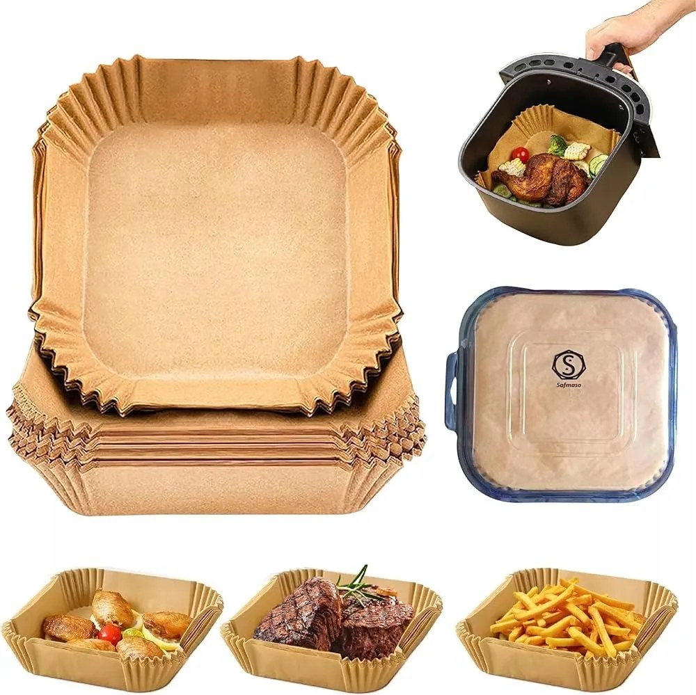 Air Fryer Papír utántöltő Akcesoria Airfryer utántöltők Tálcák 300db