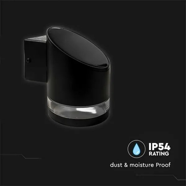 LED Kültéri napelemes fali lámpa LED/1W/3,7V 3000K IP54 1200 mAh fekete