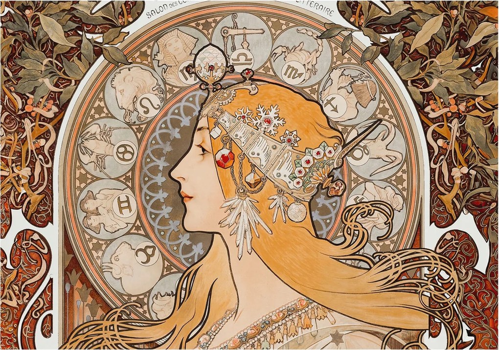 Fotótapéta Flizelin Hálószoba fal Zodiákus elegancia 208x146