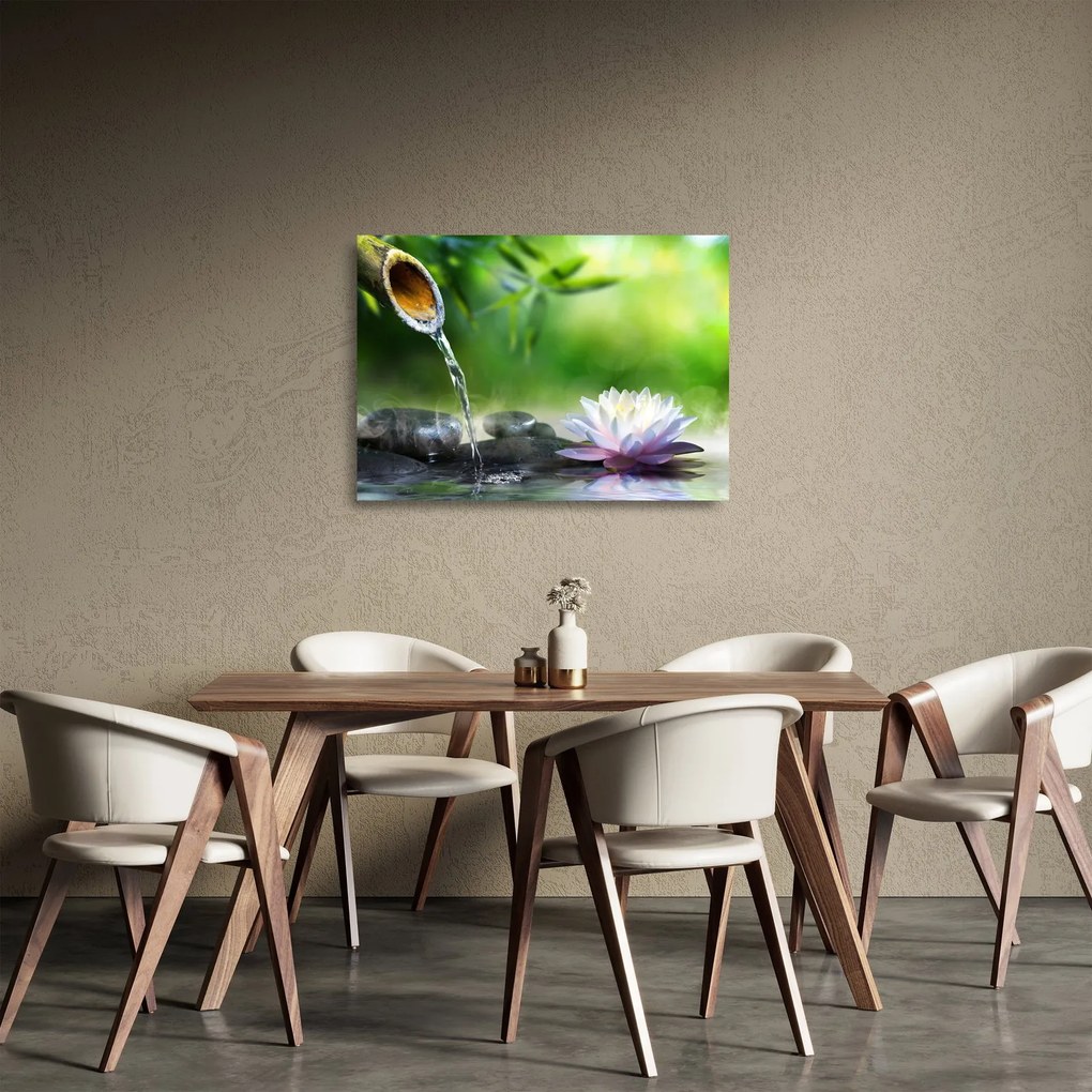Üveg kép - Lotus (70x50 cm)