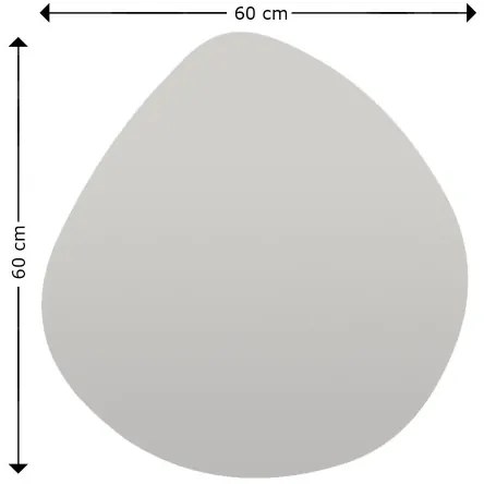 Fali tükör BESSO 60x60 cm fekete