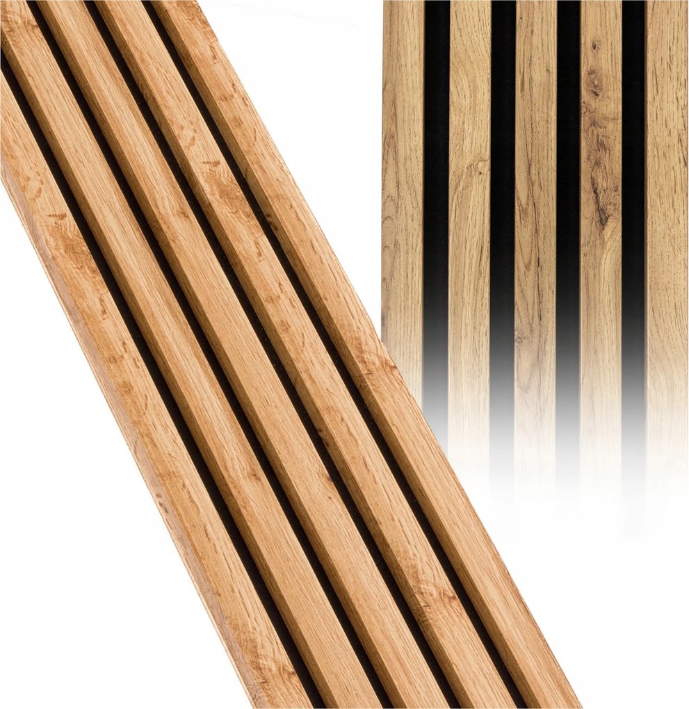 Lamellák a főzőlapon Kezdőpanel Fali Kezdőpanelek Tölgy Vegyes 275x21 cm