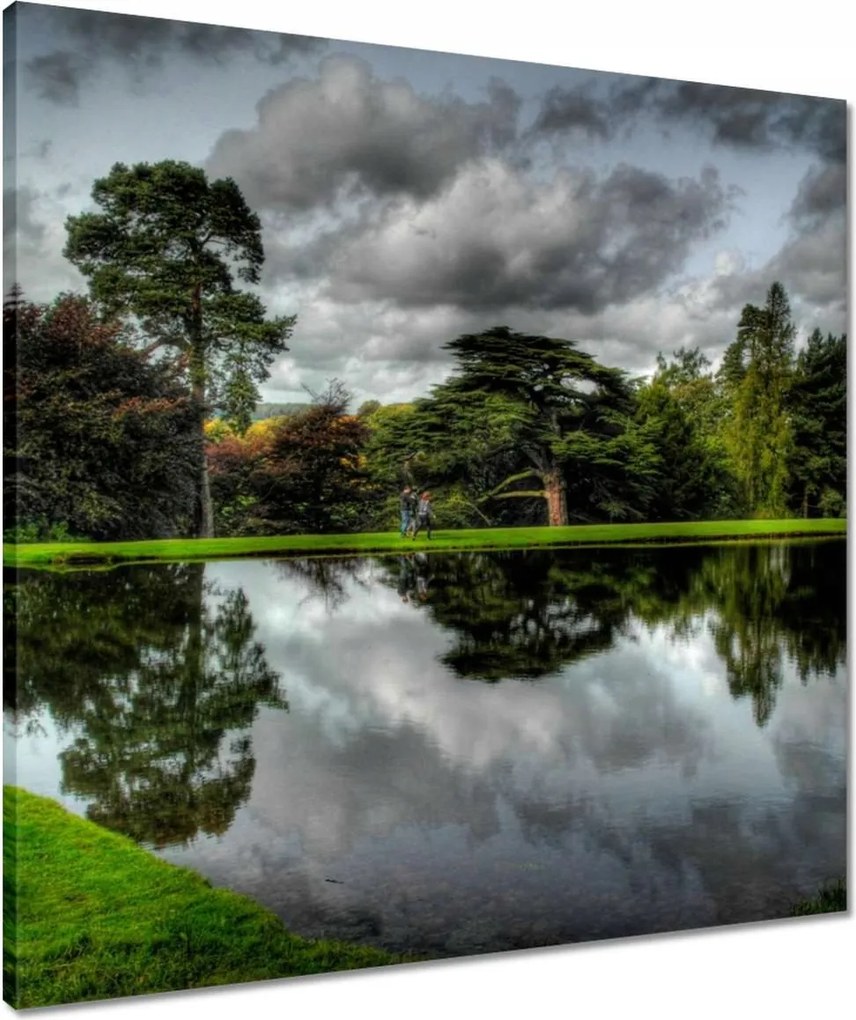 Vászonkép 60x60 Az ég tükröződik a víztükörben