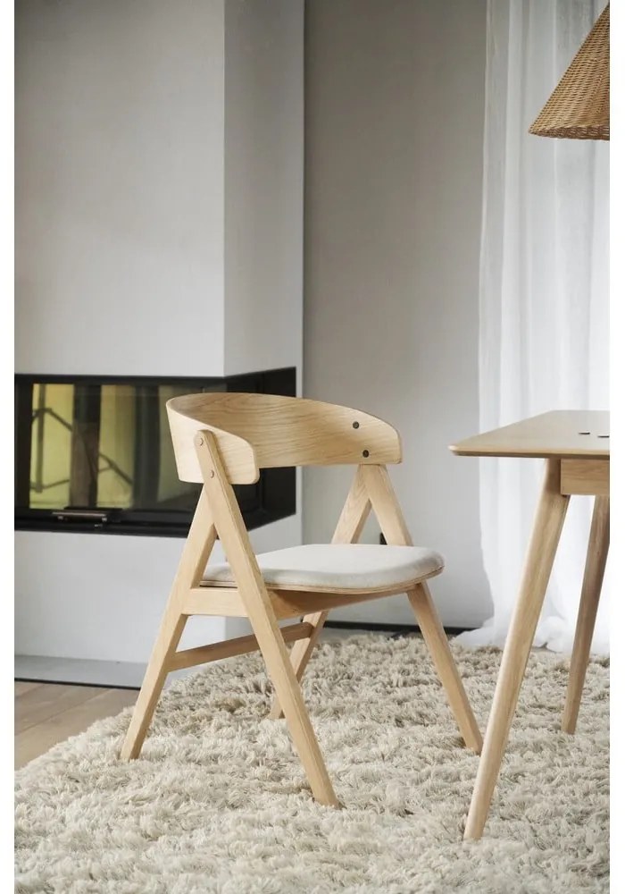 Natúr színű étkezőszék szett 2 db-os Waterton - Rowico