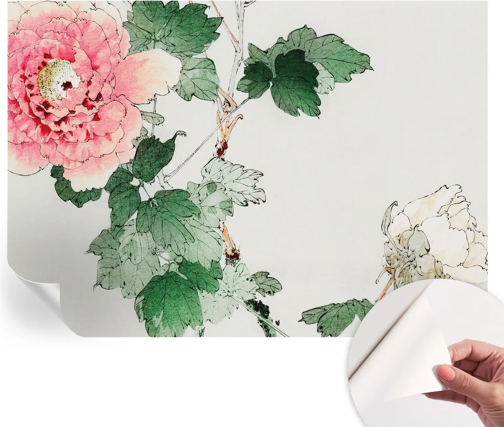 Öntapadós tapéta Fali furnér 3D hatás Virágos finomság 312x219