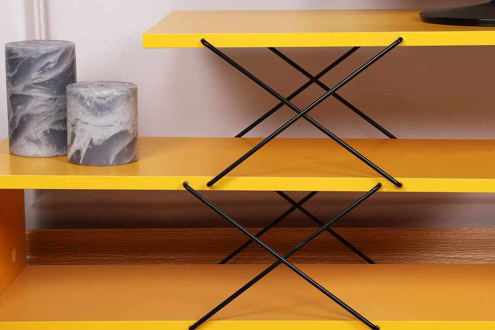 TV szekrény Zigzag - Sárga