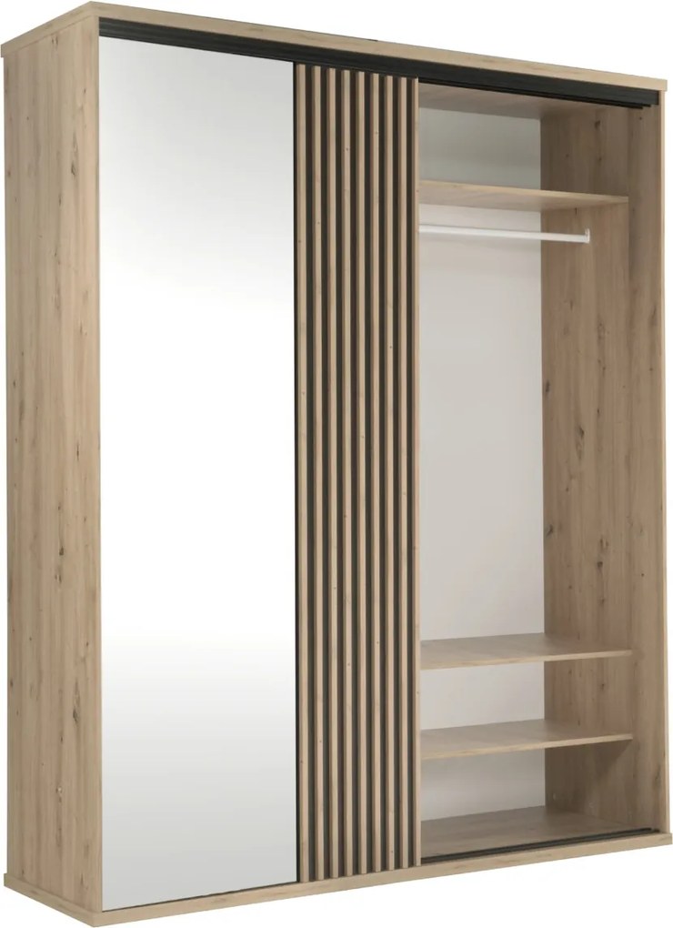Ruhásszekrény 179 cm Artisan tölgy színben – MODERNO C‑14