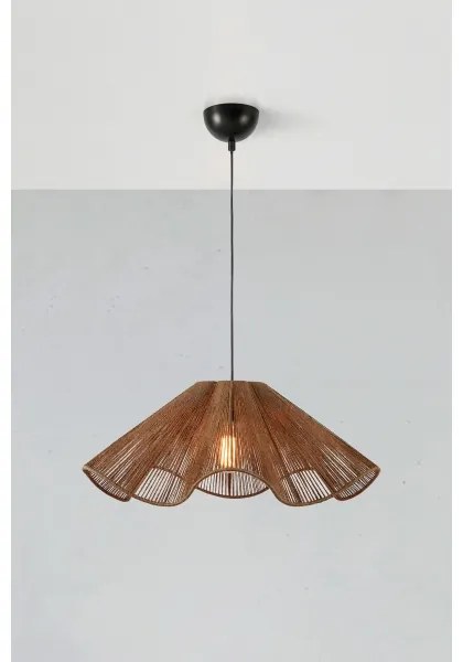 Markslöjd 108681 - Csillár zsinóron NAMI 1xE27/40W/230V barna