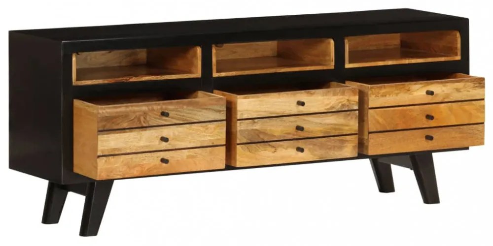 tömör mangófa TV-szekrény 120 x 30 x 50 cm