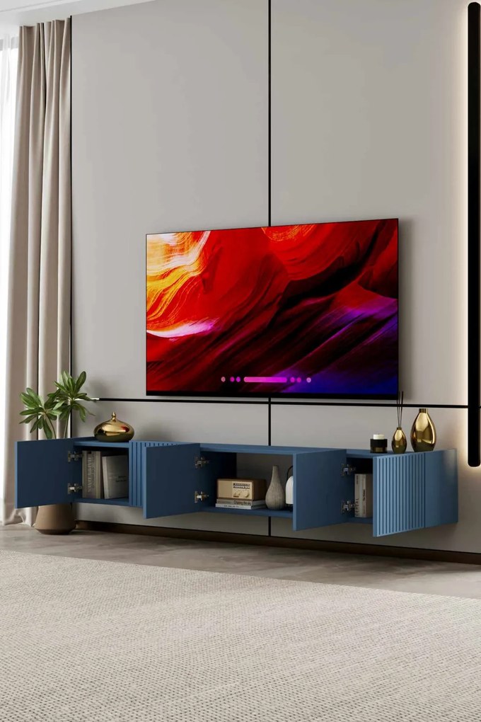 Capella TV-állvány, kék, 200 cm