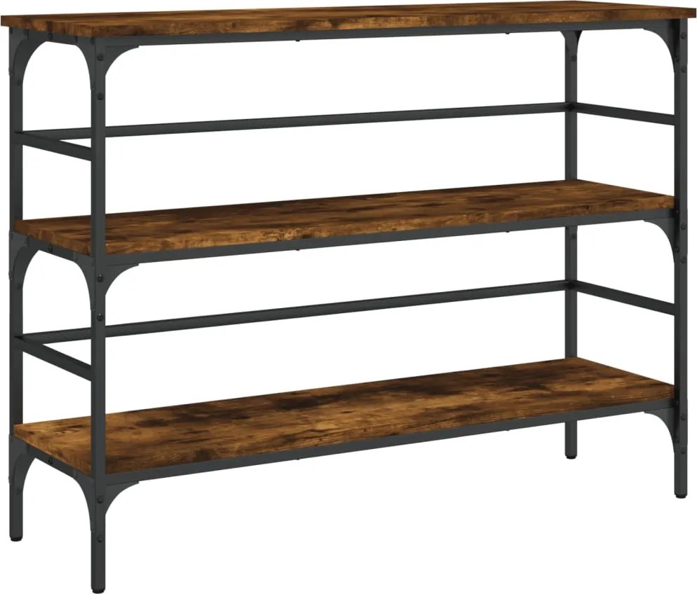 vidaXL füstös tölgy színű szerelt fa tálalóasztal 100x32x75 cm