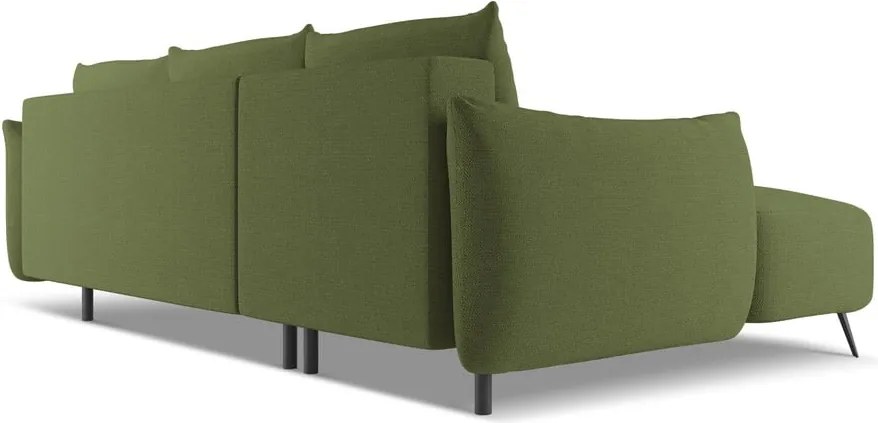Zöld sarokkanapé (bal oldali) Malie – Makamii