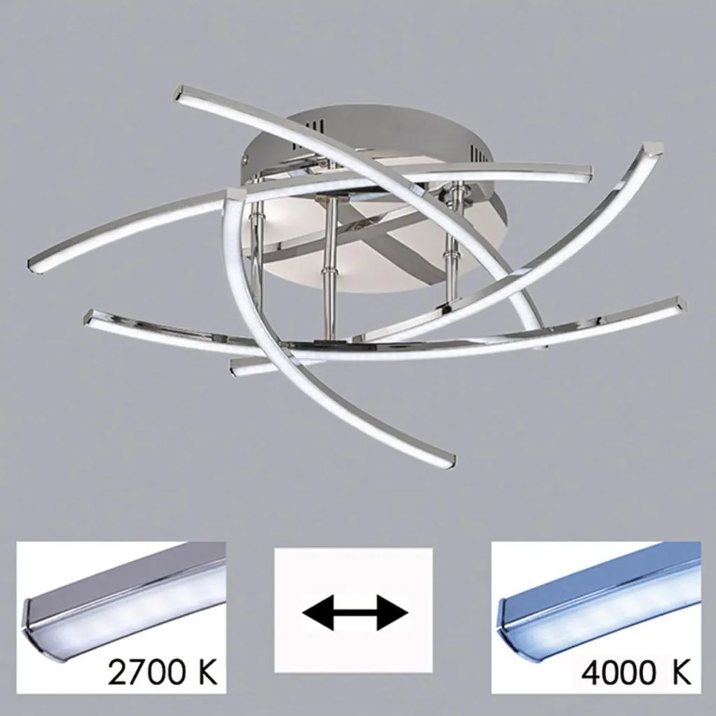 Fischer&Honsel Cross TW 20108 Plafonlámpa 5x4.5W/LED 2700K 2700 lm IP20
