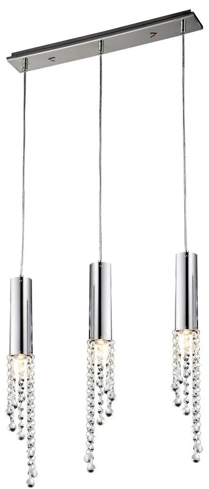 LED Csillár zsinóron DUERO 3xLED/3W/230V